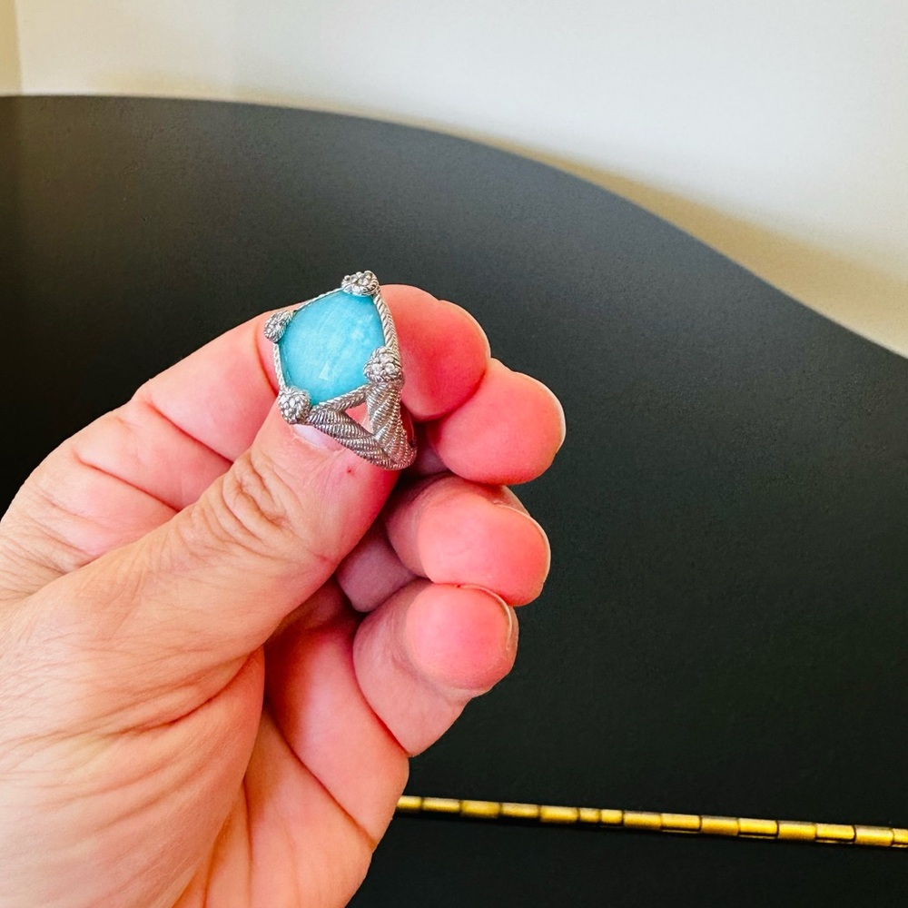 Judith Ripka Luxury Vintage Retro Designer Couture Runway RARE Authentic Ring - Picture 14 of 17